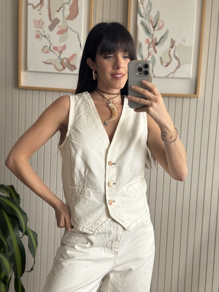 CHALECO KITANA CREME