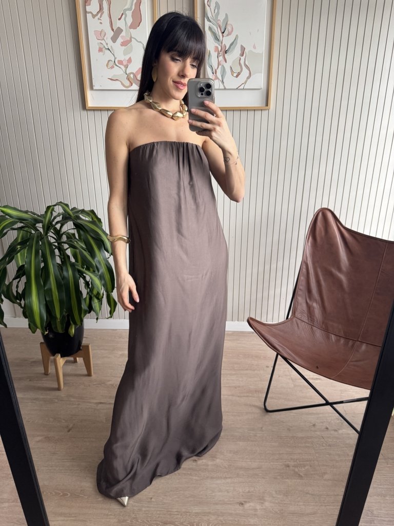 VESTIDO STRAPPLES SEDA MARR