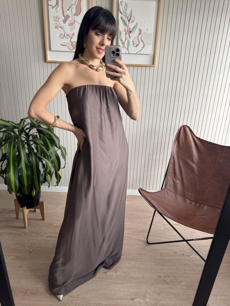 VESTIDO STRAPPLES SEDA MARR - Image 3