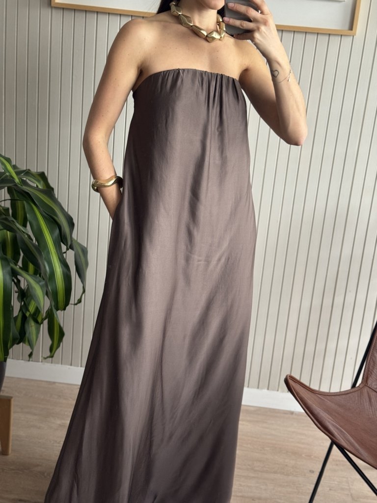 VESTIDO STRAPPLES SEDA MARR - Image 2