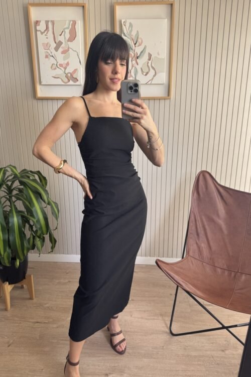 Alternative view of VESTIDO ZURICH NEGRO