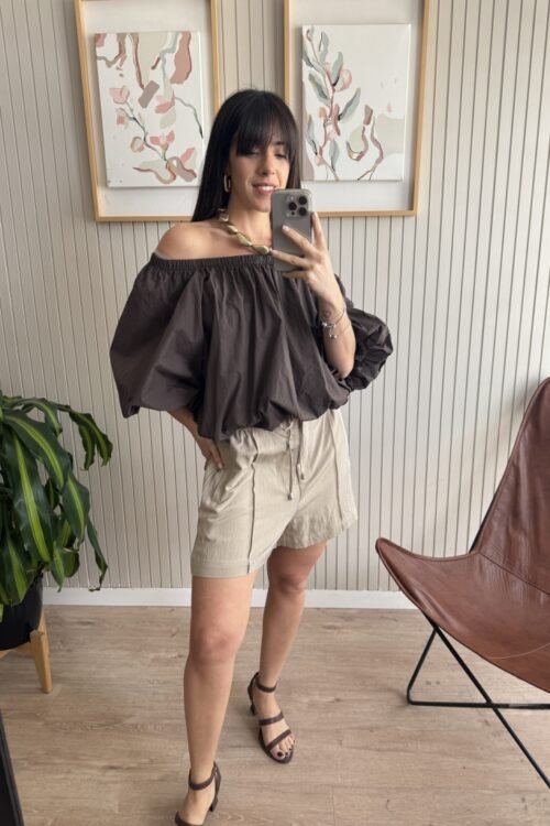 Alternative view of SHORT CLEO BEIGE