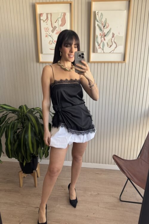 Alternative view of TOP LENCERO NEGRO