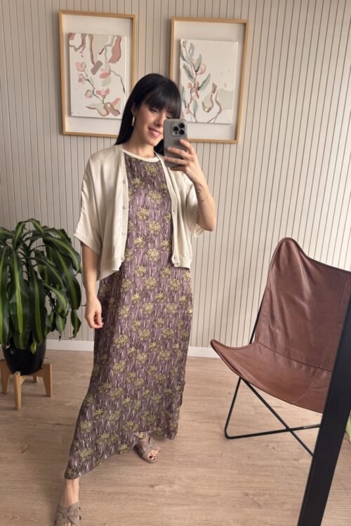 Alternative view of VESTIDO CELINA FLORES MAR