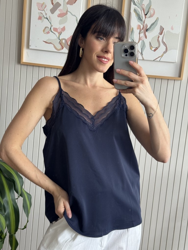 TOP LENCERO BLUE