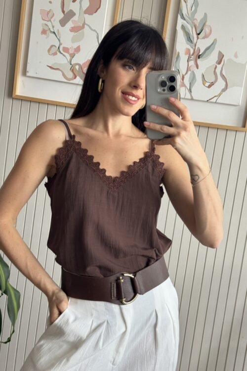 TOP LENCERO CHOCO