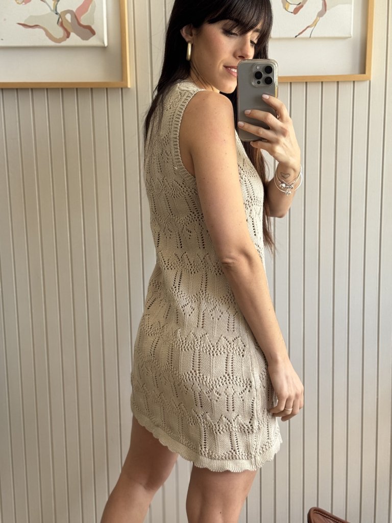 VESTIDO BORO BEIGE - Image 3