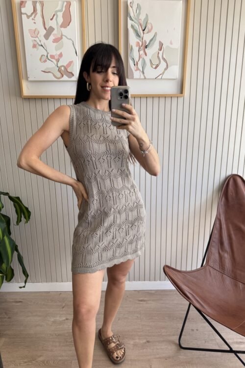 VESTIDO BORO CEMENTO