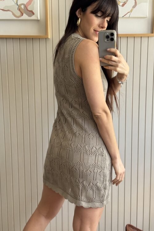 Alternative view of VESTIDO BORO CEMENTO