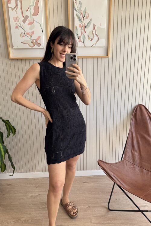 VESTIDO BORO NEGRO