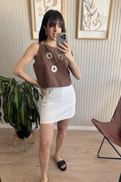 Alternative view of FALDA POSY BLANCA