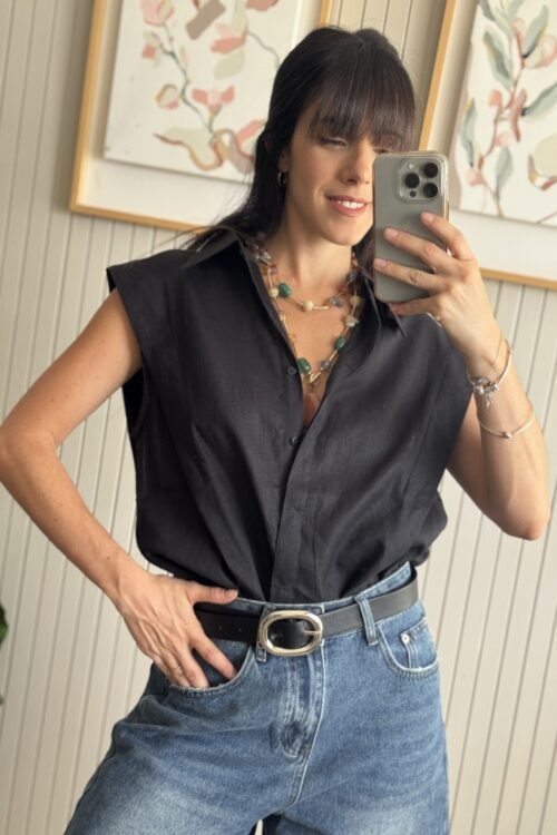 CAMISA AVIATOR NEGRA