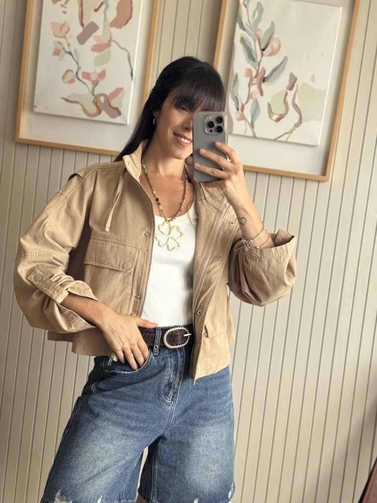 CAMPERA BIMBA BEIGE - Image 3