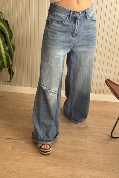 JEAN WIDE LEG ZAI ROCK