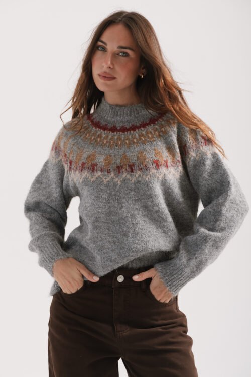 SWEATER BARILOCHE GRIS