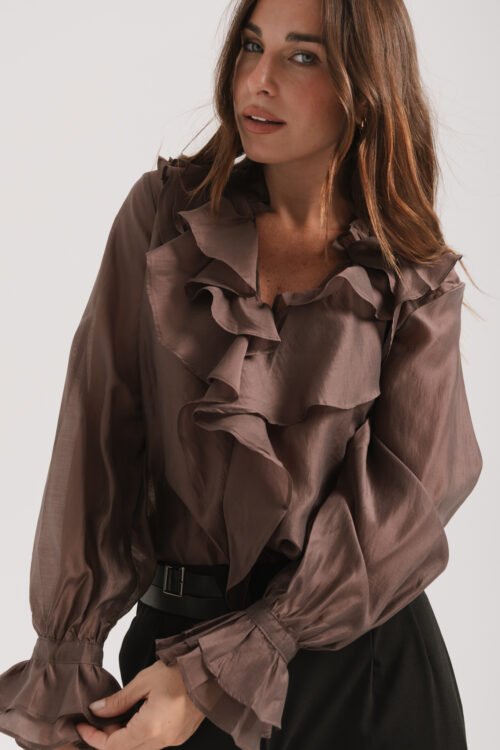 BLUSA VOLAR CHOCO