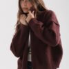 CARDIGAN DOR BORDO