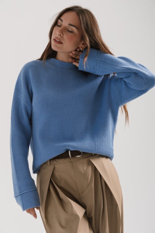 SWEATER ATLAS CELESTE