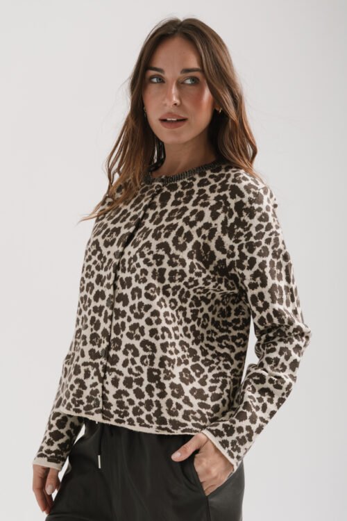 CARDIGAN ANIMAL PRINT