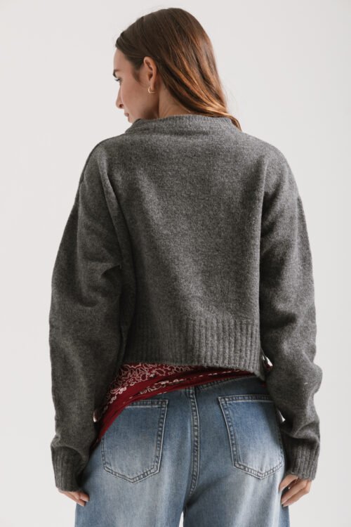 Alternative view of SWEATER COMBA GRIS PL
