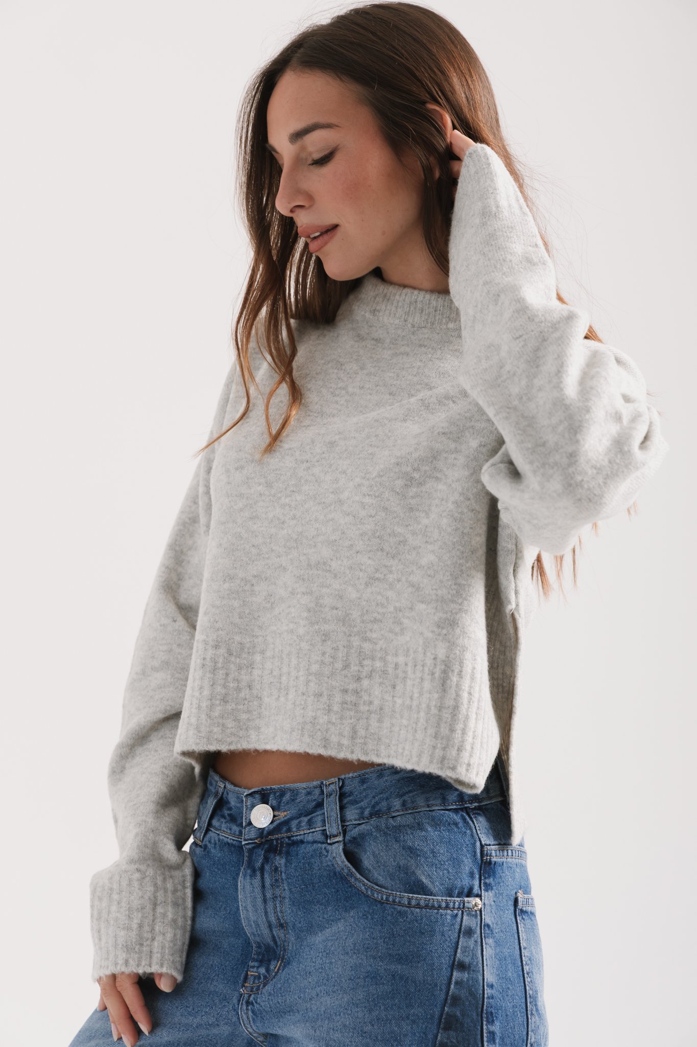 SWEATER COMBA GRIS - Image 3