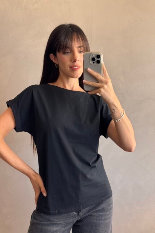 REMERA BASIC NEGRA