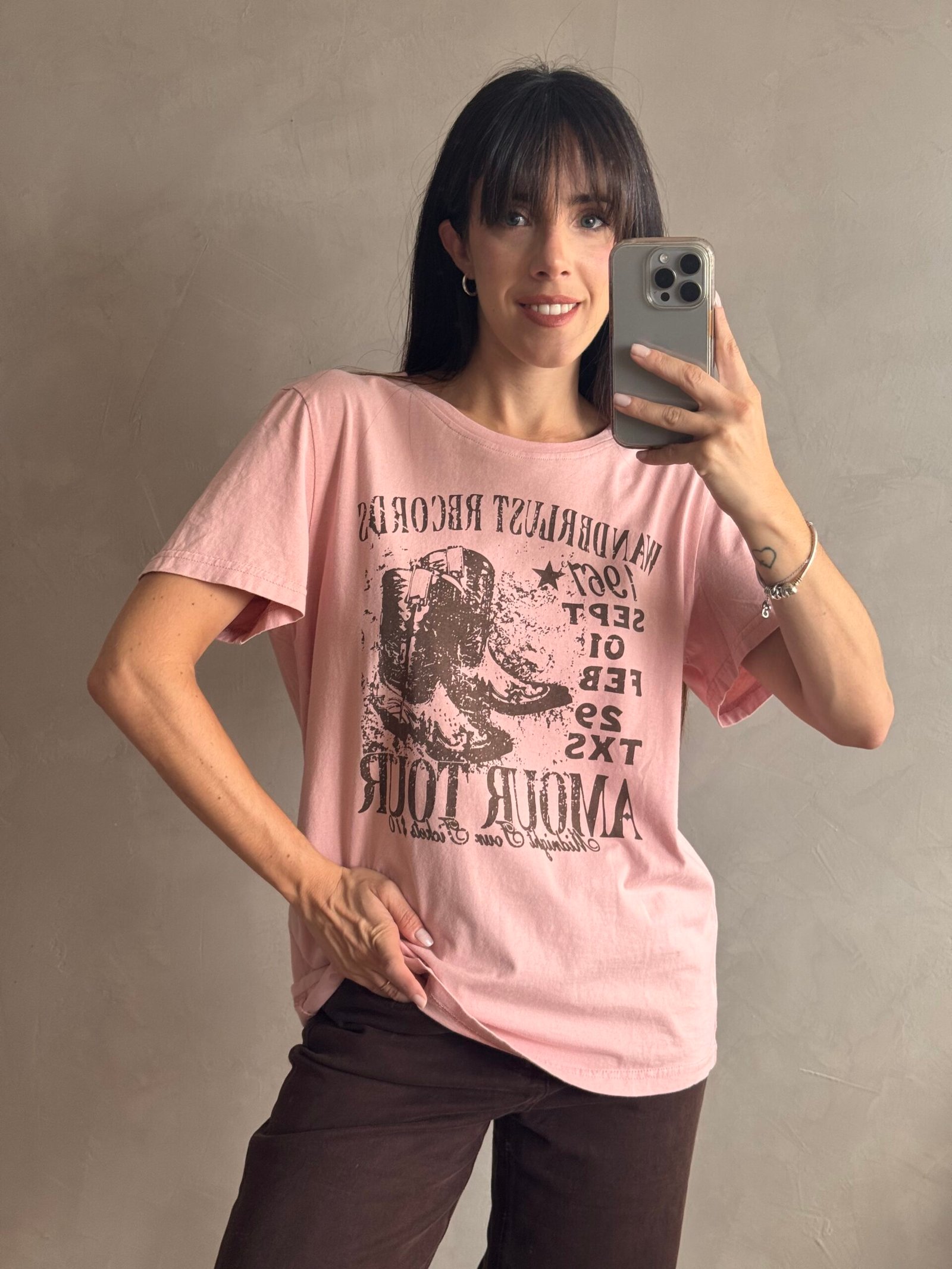REMERA LAZY PINK