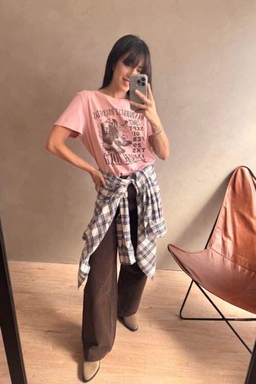 Alternative view of REMERA LAZY PINK