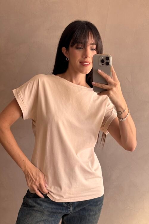 REMERA BASIC BEIGE