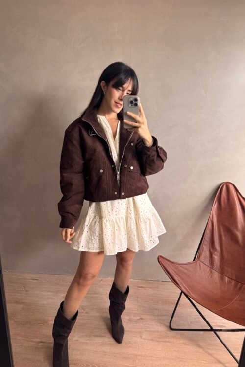 Alternative view of VESTIDO JANY BEIGE