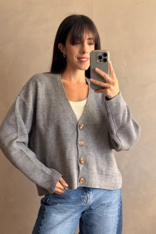 CARDIGAN KETE GRIS