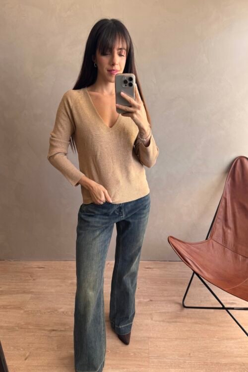 Alternative view of SWEATER RIAS BEIGE