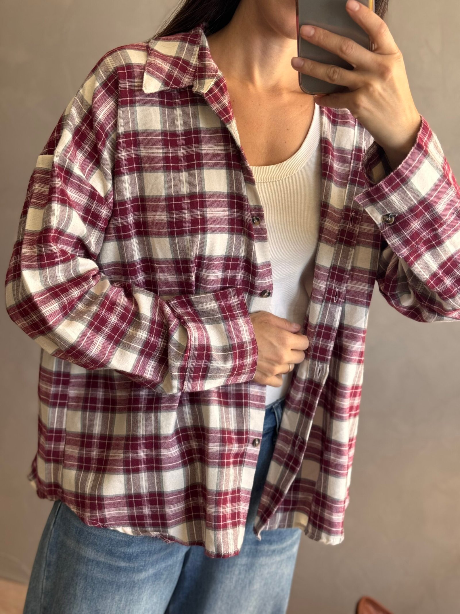 CAMISA TARTAN CHERRY - Image 2
