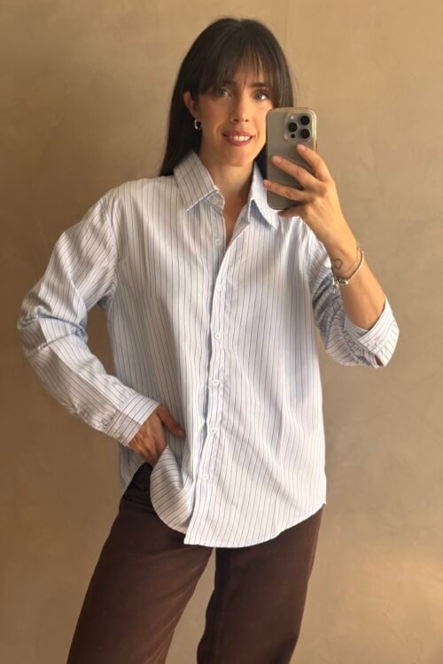 CAMISA ASTEN CELESTE