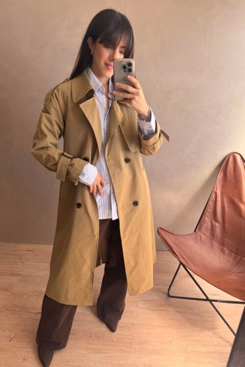 TRENCH LARGO BEIGE