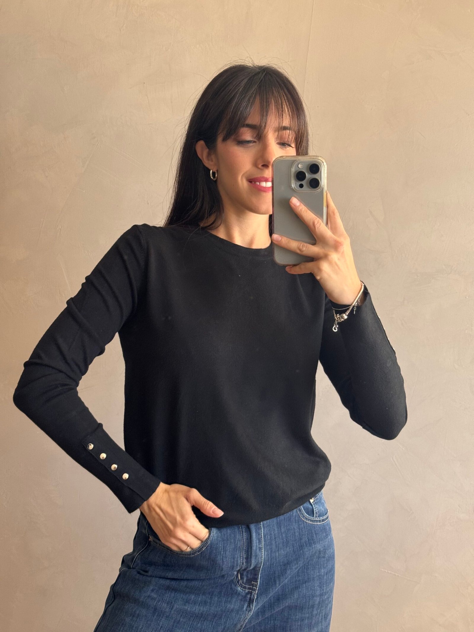 SWEATER ZARA NEGRO