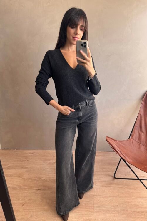 Alternative view of SWEATER RIAS NEGRO