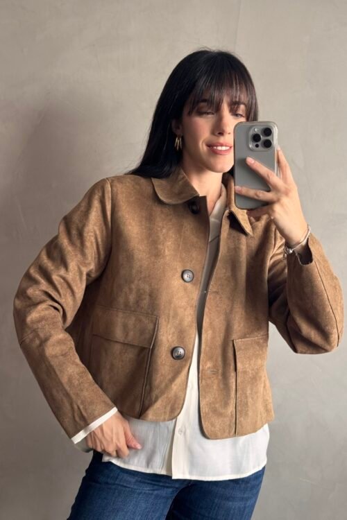 CHAQUETA GREEK SUEDE