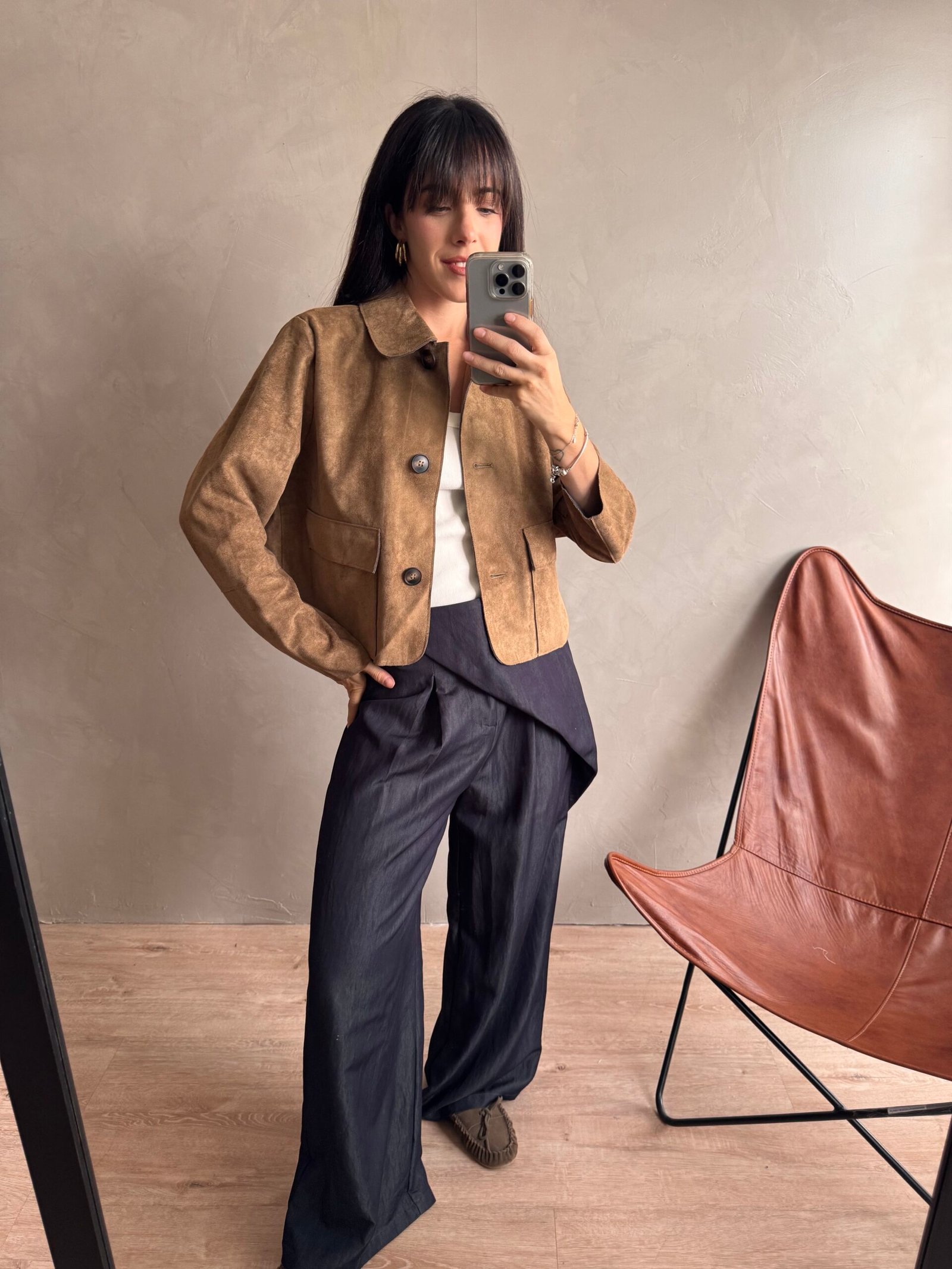 CHAQUETA GREEK SUEDE - Image 2