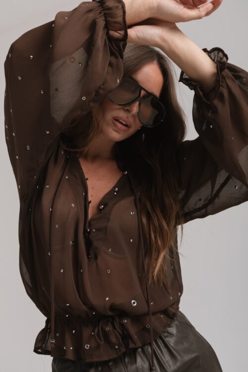 Alternative view of BLUSA DEEP CHOCO