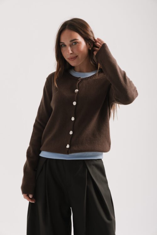 CARDIGAN BILLIE CHOCO