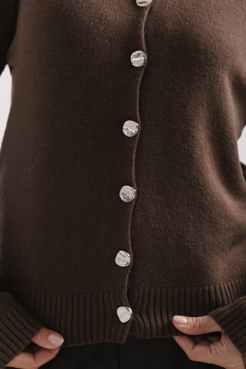 Alternative view of CARDIGAN BILLIE CHOCO