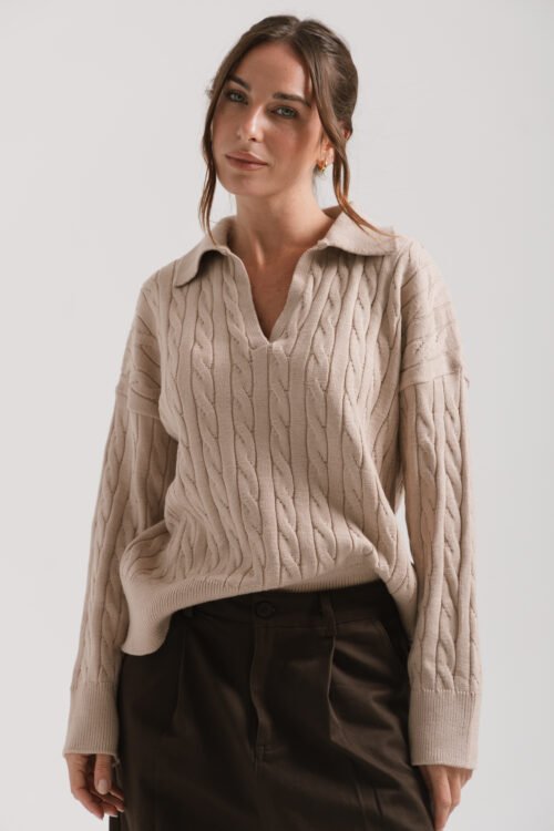 Alternative view of SWEATER KICK BEIGE