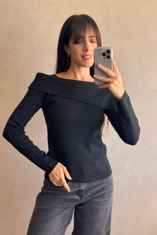 SWEATER TEIN NEGRO
