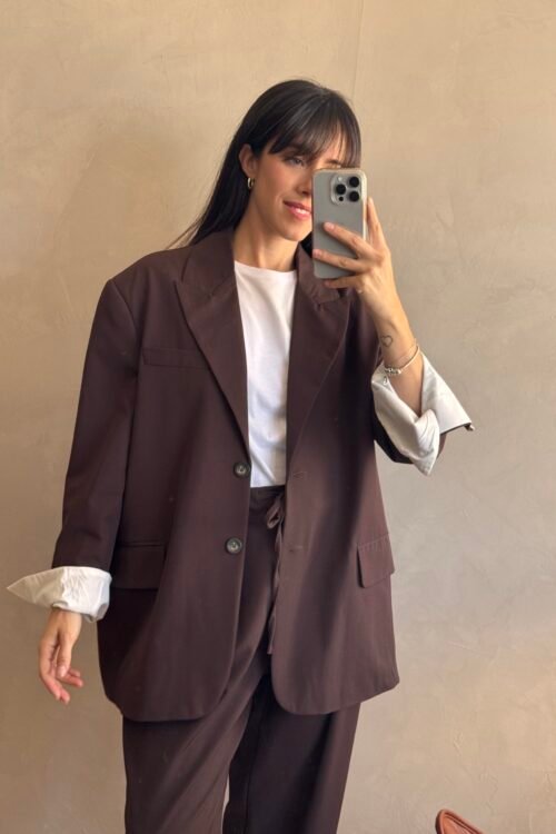 Alternative view of BLAZER OVER CHOCOLATE