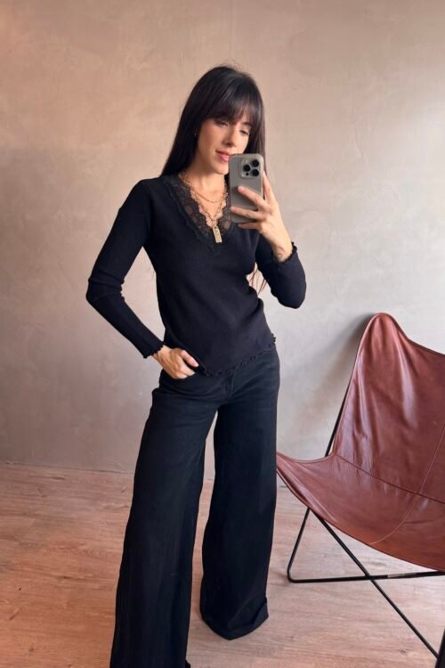 Alternative view of SWEATER MUSE NEGRO