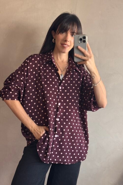 CAMISA ANDALUZ BORDO