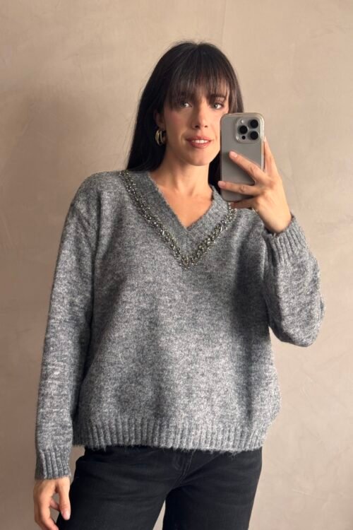Alternative view of SWEATER MAC GRIS