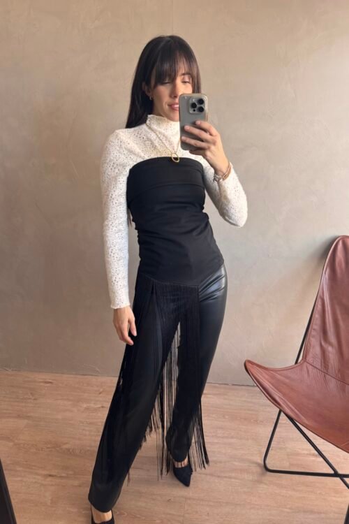 Alternative view of PANTALON VIRIL NEGRO