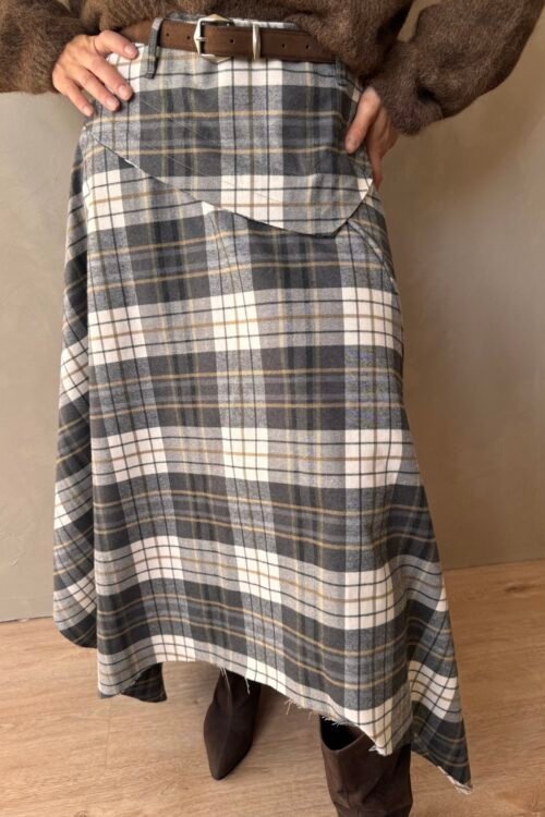 FALDA TARTAN GREY